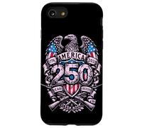 Retro Patriotic US Independence Day - 250 Years of Freedom Case for iPhone SE (2020) / 7/8