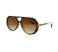Retro Pattern Print Double Bridge Sun Glasses with Round Frame Gradient Lenses for Women Daily Commute Outdoor Activity Double Bridge Sun Glasses