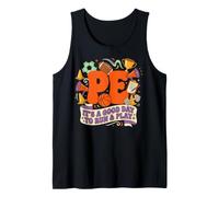 Retro PE Teacher Its A Good Day to Run and Play Tank Top
