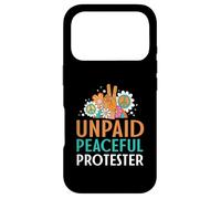 Retro Peace Sign Flowers Groovy Unpaid Peaceful Protester Case for iPhone 17 Pro