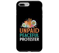 Retro Peace Sign Flowers Groovy Unpaid Peaceful Protester Case for iPhone 7 Plus/8 Plus