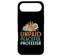 Retro Peace Sign Flowers Groovy Unpaid Peaceful Protester Case for iPhone Air
