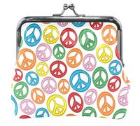 Retro Peace White Wallet for Women Leather Buckle Retro Peace White UNITALLA Classic Retro Peace White UNITALLA Classic, Retro Peace White, UNITALLA, Classic