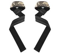 Retro Peacock Beige Phoenix Lifting Wrist Strap 26" Anti Slip Pair of Gym Straps for Powerlifting, Strength Training, Bodybuilding