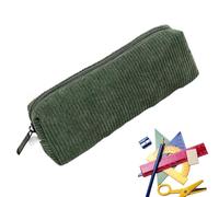 Retro Pencil Bag, Large Capacity Corduroy Stationery Pouch, Plush Soft Design, Multipurpose for Pens, Markers, and Erasers, Ideal for School and Office Use, 7.87x2.76x1.97 Inches