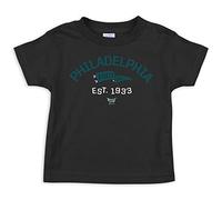 Retro Pennant Baby Apparel for Philadelphia Football Fans (NB-7T) (Black Toddler Tee, 4T)