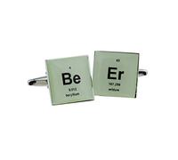 Retro Periodic Table Beer Design Cufflinks Presented in a Cufflink Box