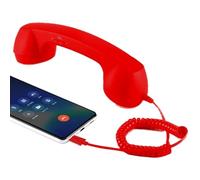 Retro Phone Handset - 3.5mm Jack Desk Accessories,Vintage Wireless Phone Handset,for Meeting Video Conferences Calls Computer Laptop Pad Office Home School Travel Living Room