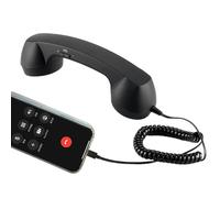 Retro Phone Handset, 3.5mm Jack Desk Accessory, Plug-In Cell Phone Handset, Vintage Style Telephone Receiver, Convenient Communication Tool for Laptop Pad Office Home School Travel Living Room