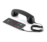 Retro Phone Handset for iPhone & Android, Cell Phone Receiver with Microphone & Speaker, Vintage Old School Telephone Handset for Mobile Phones Corded Phones