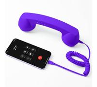 Retro Phone Handset, for usb-c, Built-in Mic, Ergonomic ABS Retro | Nostalgic handset for mobile calls - volume for dial, answer button, 1m cord, comfortable long chats