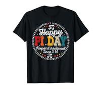 Retro Pi Day for Teacher Vintage 3.14 Pi Digits Happy Pi Day Value Graphic T-Shirt, Men, Black, S