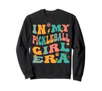 Retro Pickleball Girl Groovy Sweatshirt