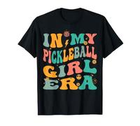 Retro Pickleball Girl Groovy T-Shirt