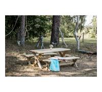 Retro Picnic Table - 6 Seat Green Tint by EKJU