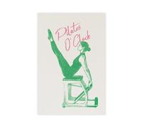 Retro Pilates Wall Art Canvas Poster Bedroom Decor Landscape Office Room Decor Gift 16x24inch(40x60cm)
