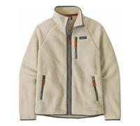 Retro Pile recycled fiber fleece with zip Ecru XS