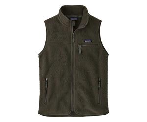 Retro Pile Sleeveless Fleece Recycled Fibers Khaki XS