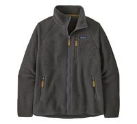 Retro Pile Zip Fleece Recycled Fibers Charcoal grey