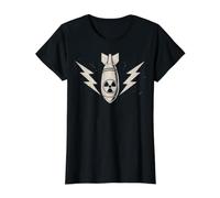 Retro Pin-Up Bombshell s Vintage 50s Glamour Value Graphic T-Shirt, Women, Black, M