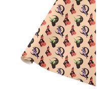 Retro Pin-Up Witch Colourful design wrapping paper. Eco friendly thick quality gift wrap. Available in sizes A3, A2 & metre rolls. Perfect for Halloween, Christmas, Birthday & Valentine gifts