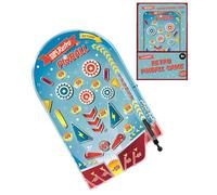 Retro Pinball Game Tabletop Toy for Kids Mechanical Handheld Arcade Game Compact Size Classic Blue Design No Batteries Required Family Fun