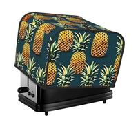 Retro Pineapple Print 4 Slice Toaster Cover Toasters Dustproof Heat Resistant Kitchen Appliance Protector