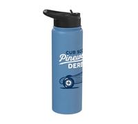 Retro Pinewood Derby Cub Scouts Racer Race Car Logo Stainless Steel Insulated Water Bottle