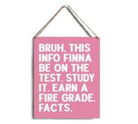 Retro Pink English Math Classroom Decor Wood Sign Funny Teacher Gifts for Male Teachers Women Middle High English Math Classroom Door Wall Hanging Wood Sign
