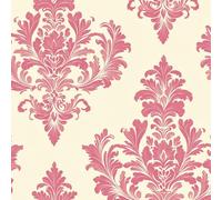 Retro Pink Flowers Wallpaper Self-Adhesive 0.4×3 m Classic Floral Pattern Matte Contact Paper Removable Thicken Waterproof Canvas Peel and Stick Wall Paper for Home Decoration Furniture Renovation