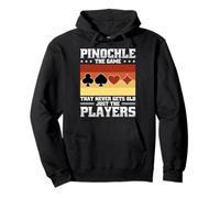 Retro Pinochle The Game That Never Gets Old Just The Players Pullover Hoodie