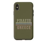 Retro Piraeus Greece Case for iPhone X/XS