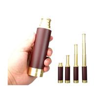 Retro Pirate Telescope Zoomable 25x30 Pocket Monocular Collapsible Waterproof Captain Jack's Spyglass Handheld Vintage
