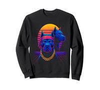 Retro Pitbulls Sunset Sweatshirt