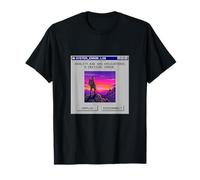 Retro Pixel Art Computer Error Reality.exe Digital Detox T-Shirt