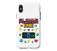 Retro Pixel Art Gaming Controller Player One Arcade Style Case for iPhone X/XS