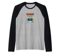 Retro Pixel Art Gaming Controller Player One Arcade Style Raglan Baseball Tee