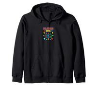Retro Pixel Art Gaming Controller Player One Arcade Style Zip Hoodie