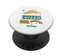 Retro Pizza Beats Birria Heat Slice Flavor Battle Fun PopSockets Adhesive PopGrip