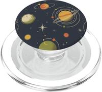 Retro Planets & Solar Atomic Mid Century Cosmic PopSockets PopGrip for MagSafe
