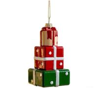 Retro Plastic Christmas Tree Ornament 5.5cm Red Vintage Designs | Plastic construction Multiple nostalgic shapes like game consoles and street signs Enhances holiday ambiance