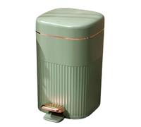 Retro Plastics Step Open Trash Can, Soft Close Lid Garbage Bin with Pressure Ring for Living Room, Bedroom, Bathroom, 8/10/15 Liter