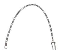 Retro Pocket Watch Chain with Clip for Waistcoats and Jeans Belt Loops | Metal Snake Design, Matte Brushed Finish, Easy Attachment, Scratch Resistant, Reduces Tangling and Fingerprint Residue