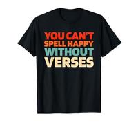 Retro Poetry Creative Writing - Verses Vintage Poetry T-Shirt