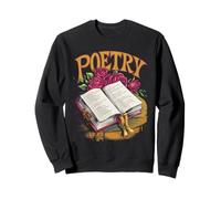 Retro Poetry Distressed Typography Design Sweatshirt