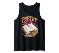 Retro Poetry Distressed Typography Design Tank Top
