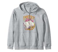 Retro Poetry Distressed Typography Design Zip Hoodie