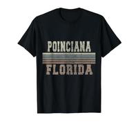 Retro Poinciana Florida Value Graphic T-Shirt, Men, Black, XL