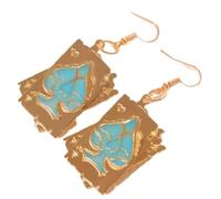 Retro Poker Card Earrings - Vintage Ace of Spade Design, Hypoallergenic for Daily Wear & Special Occasions, Zinc, No Gemstone