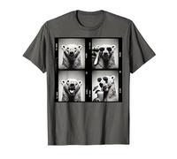 Retro Polar Bear Funny Animal Photobooth T-Shirt, Men, Asphalt Grey, Medium